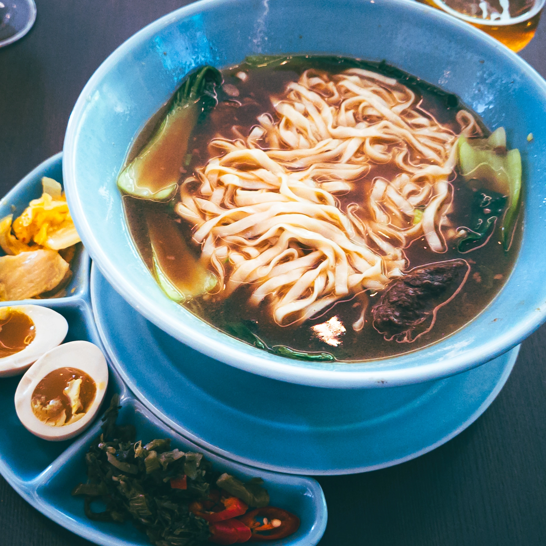 Delicious bowl of noodles.